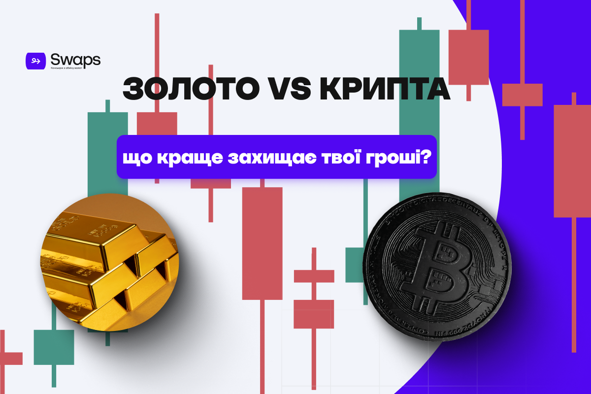 Золото vs крипта: що краще захищає твої гроші?