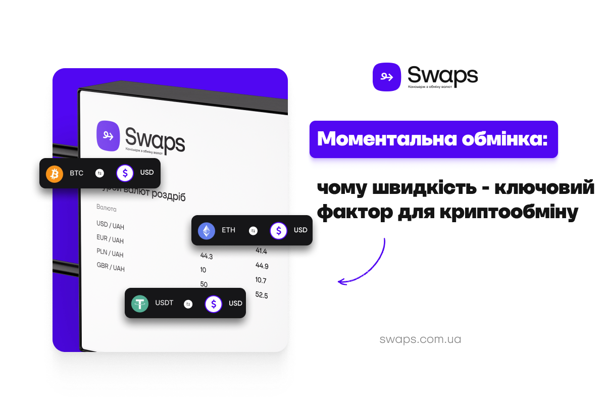 Моментальна обмінка: чому швидкість – ключовий фактор для криптообміну