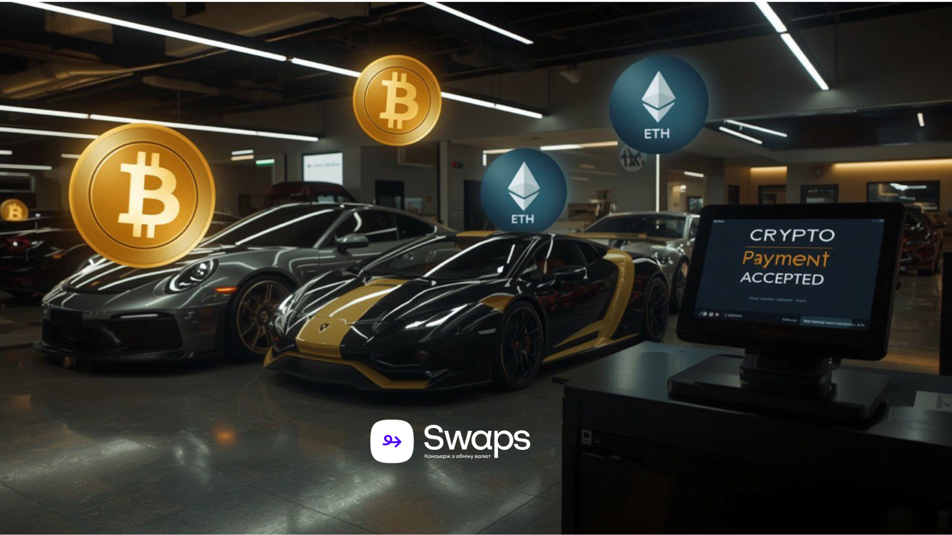 Porsche і Lamborghini можна купити за криптовалюту через Lyzi: оплата в BTC, USDC, EURC та 80+ токенах