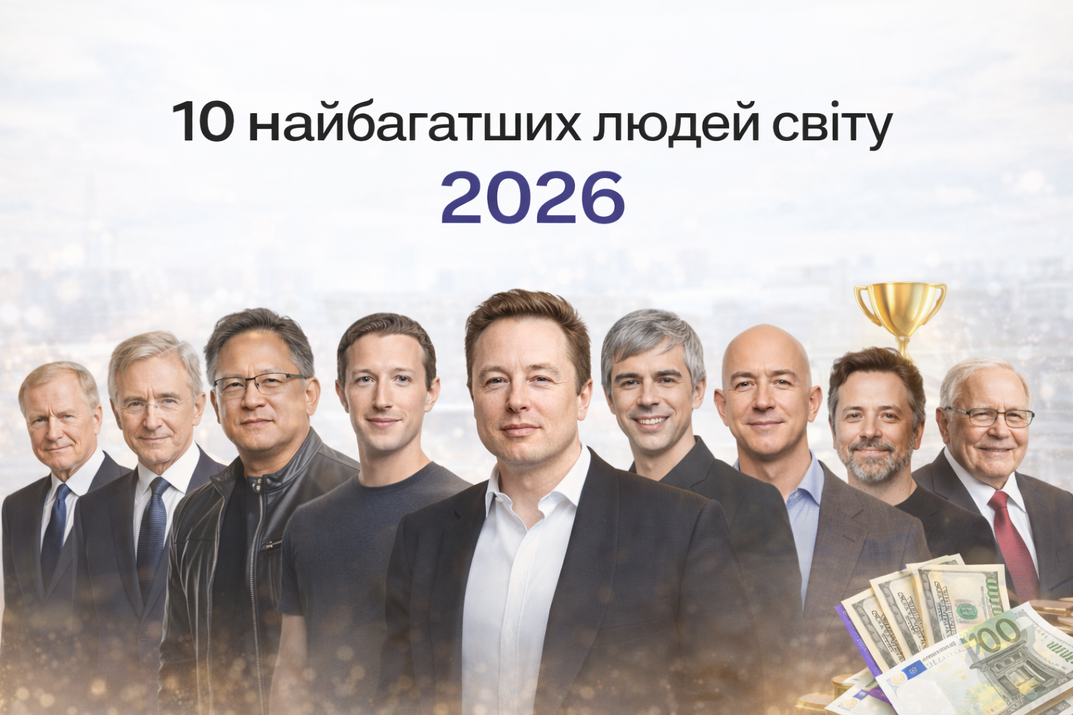 10 найбагатших людей світу у 2026
