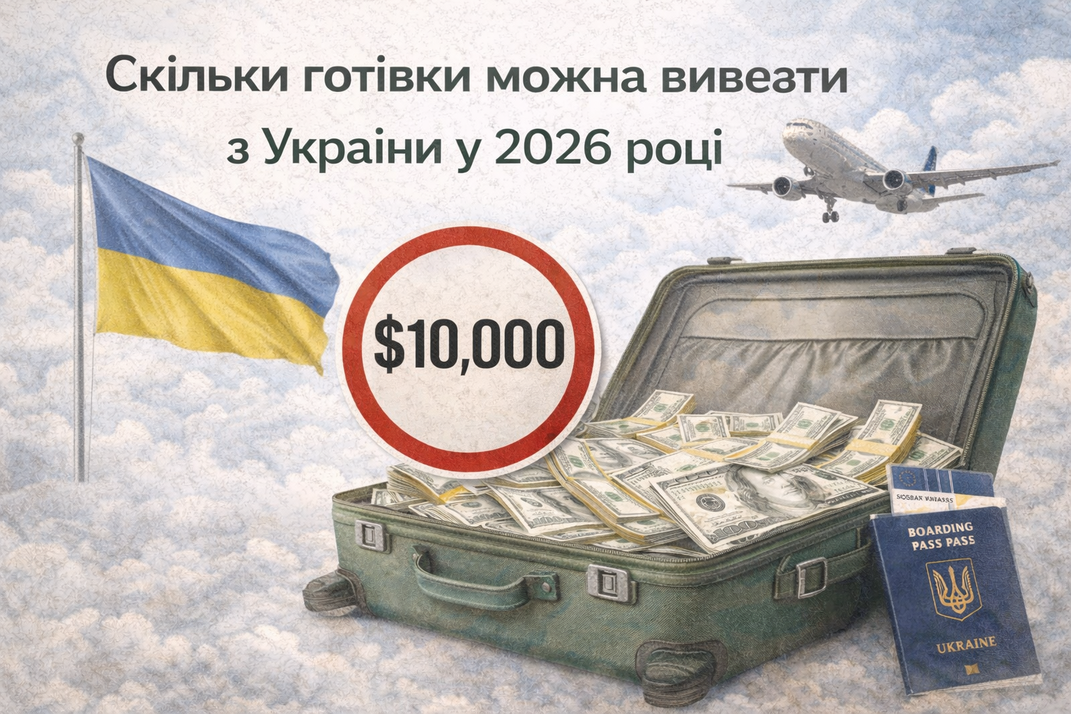 Скільки готівки можна вивезти з України у 2026 році: нові ліміти, декларація та як не втратити гроші на кордоні