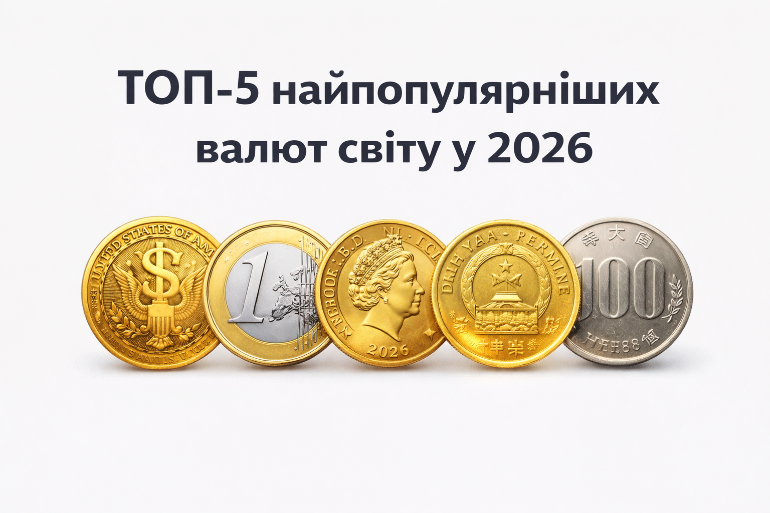 ТОП-5 найпопулярніших валют світу у 2026 році: що купувати українцю для надійності
