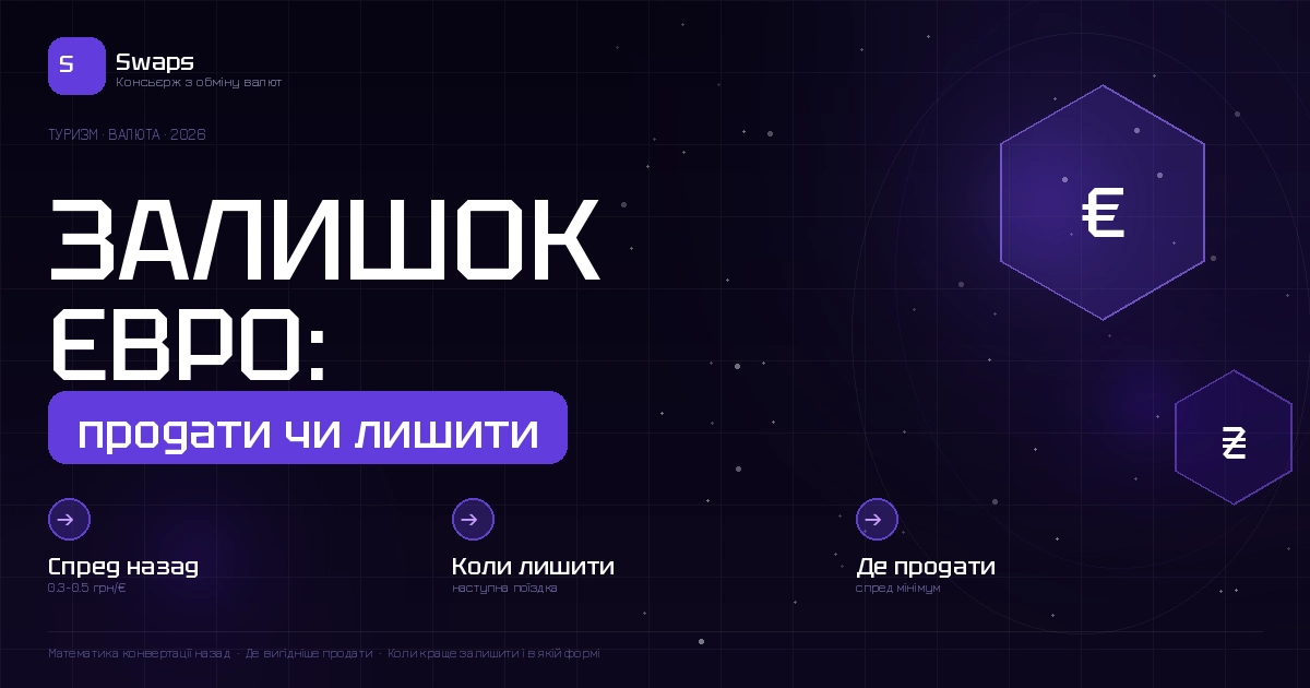 Туристи повертаються: що робити з залишком євро після поїздки – продати чи лишити