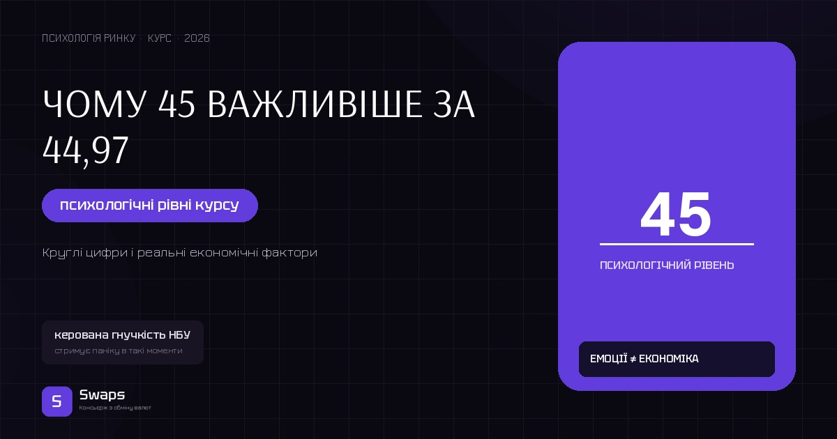 Чому 45 важливіше за 44,97: психологія курсу