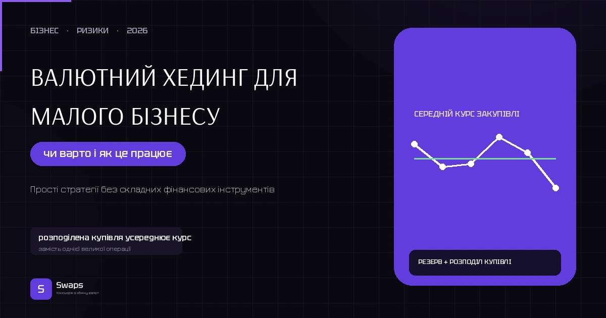 Валютний хединг для малого бізнесу