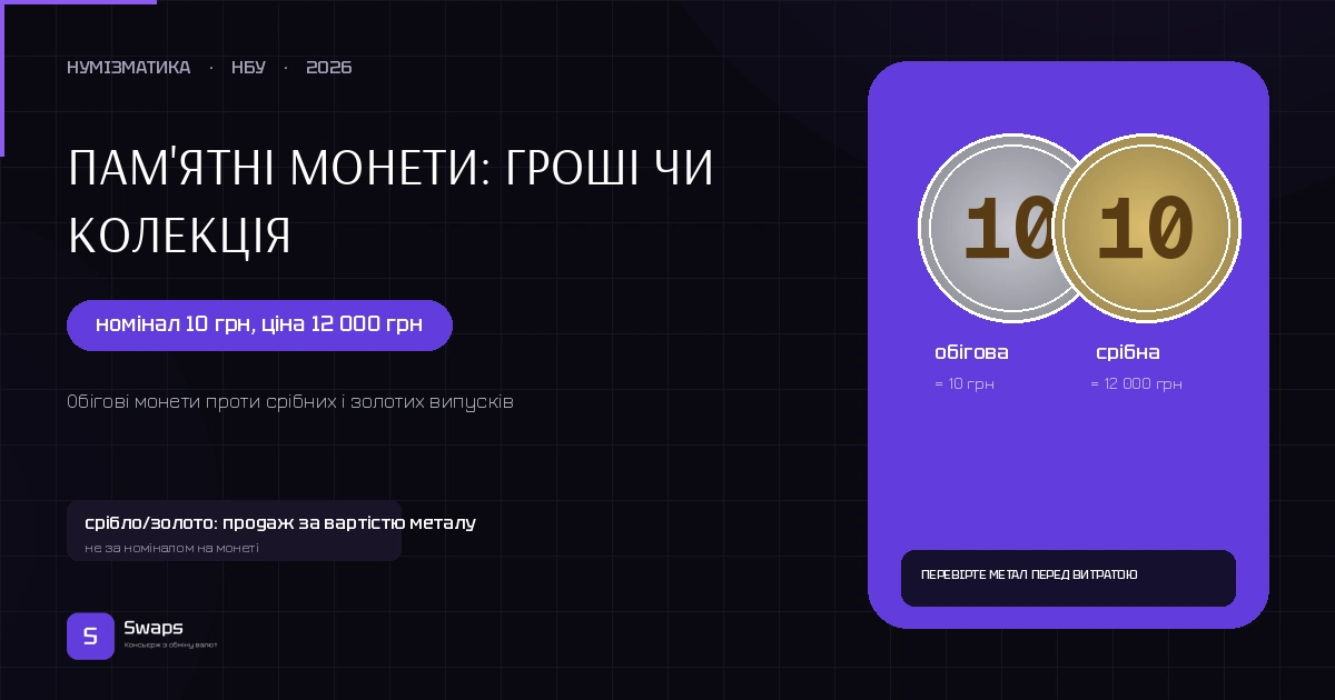 Пам'ятні монети: гроші чи колекція